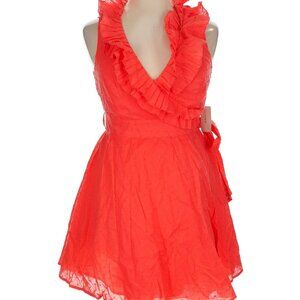 Cute Ruffled Dress with Plunging Neckline - Read ALL Info.